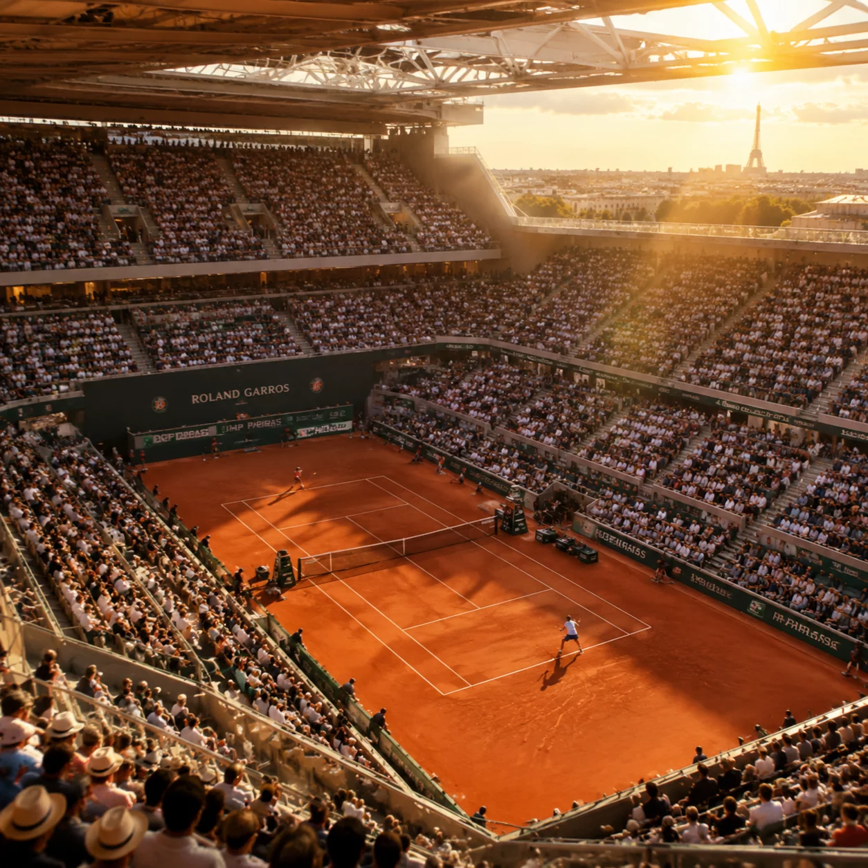 Court Philippe-Chatrier à Roland Garros